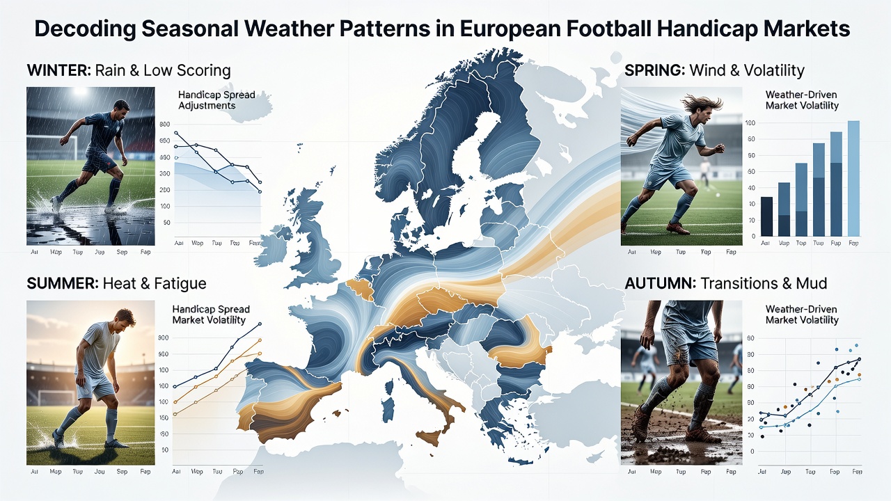 Seizoensgebonden weerdata en handicapanalyses in Europese voetbalcompetities